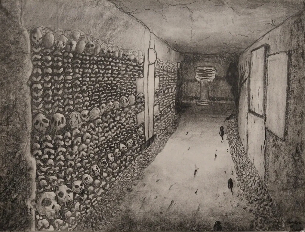 Drawing Entitled Catacombs