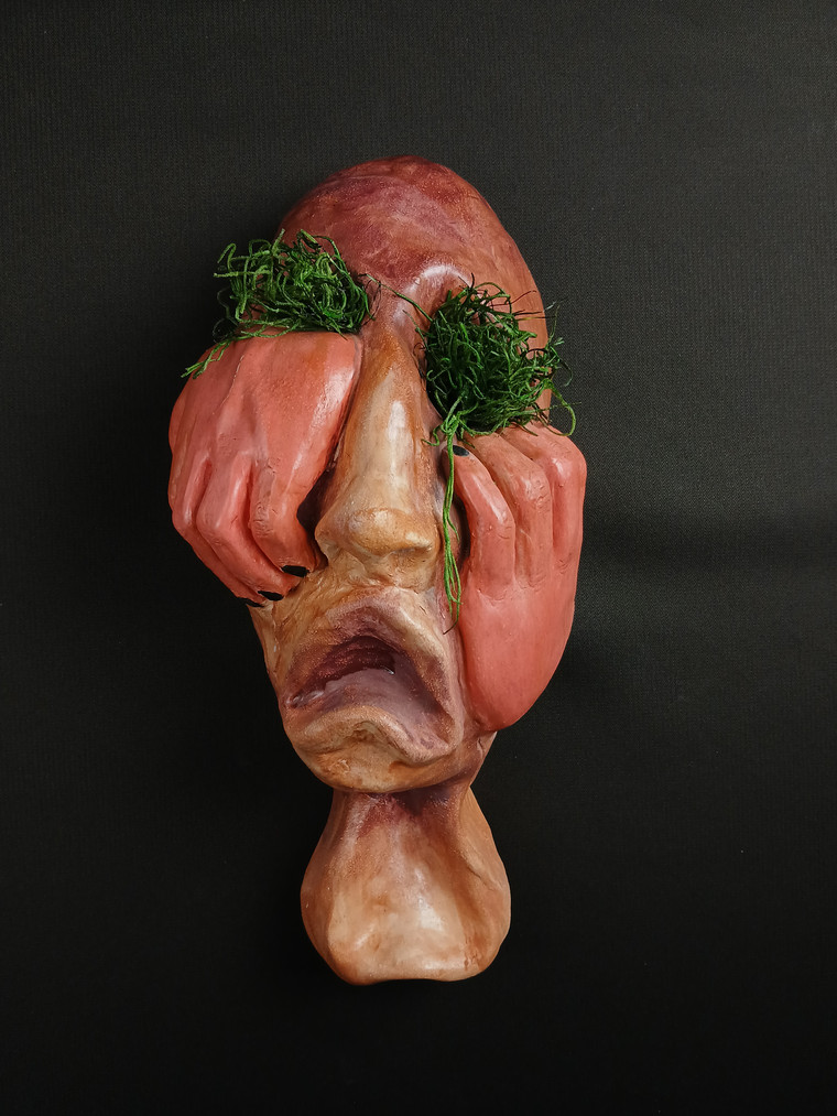 Ceramic Piece Entitled Llorona's Anguish